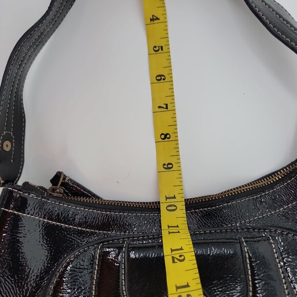 ✨ Perlina New York Black Patent Leather Shoulder Bag – Chic & Functional ✨ - Picture 13 of 14
